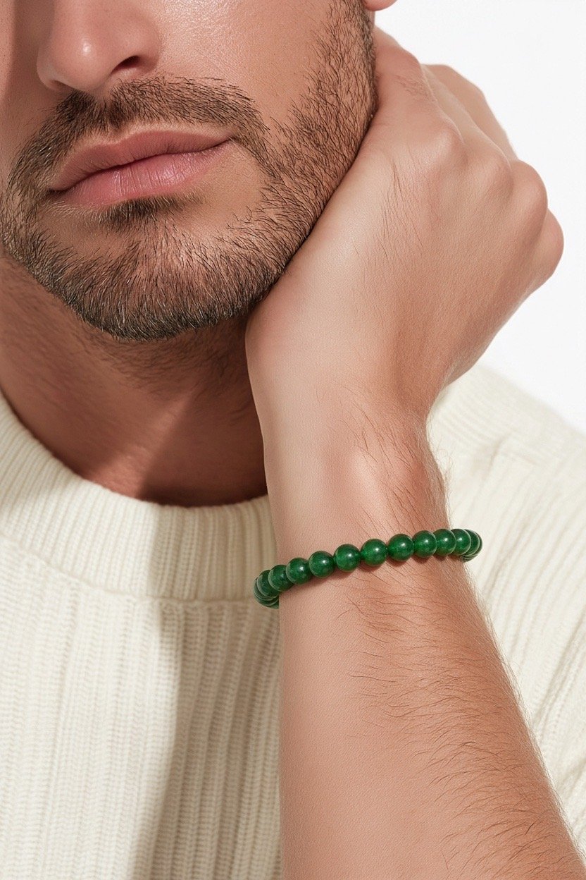 Bracelet Agate verte BAGV8MM – Image 2