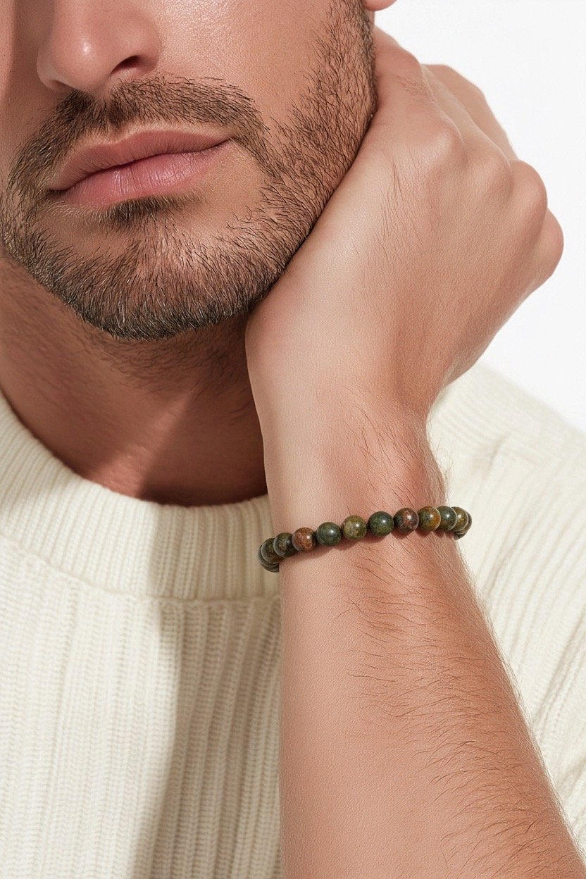 Bracelet Unakite BUNA8MM – Image 2