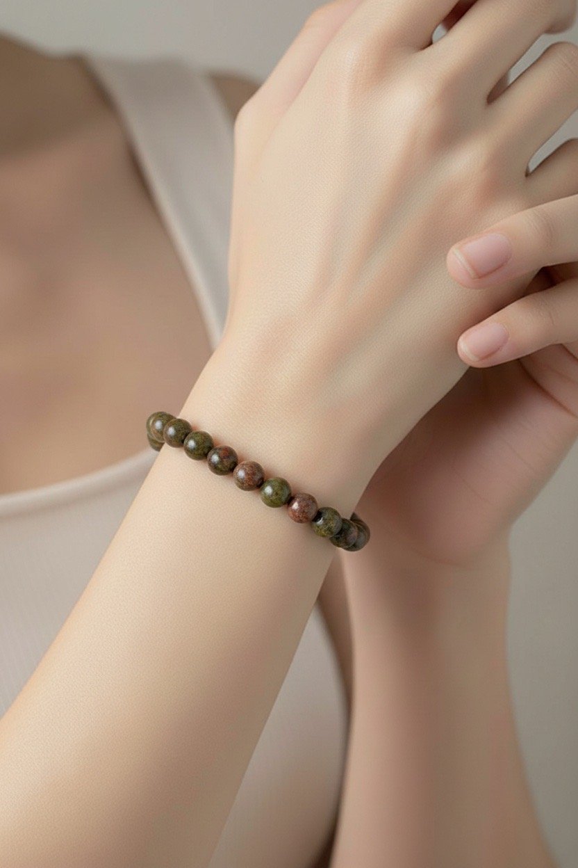 Bracelet Unakite BUNA8MM – Image 4