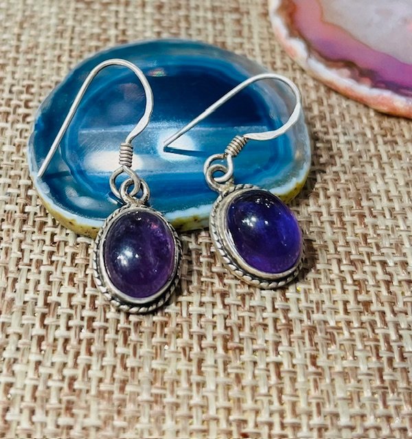 Boucle d'oreille et améthyste – Image 2