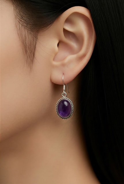 Boucle d'oreille et améthyste – Image 4