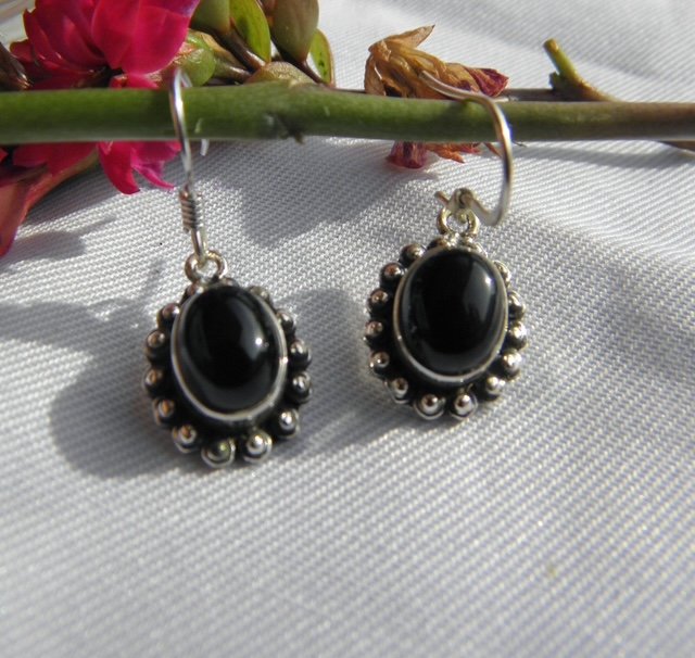 Boucle d'oreille et obsidienne BOOBDN1 – Image 2