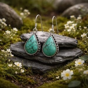 Boucle d’oreille et Turquoise BOTRQS1