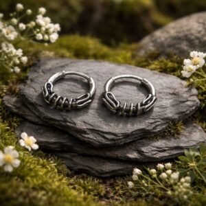 Boucle d'oreille créole en argent BOCREL1