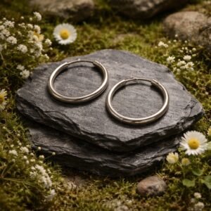 Boucle d'oreille créole en argent BOCREL3