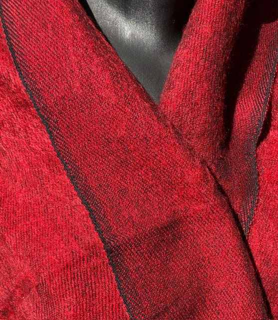 Châle Uni Rouge CHLRGUNI1 – Image 2