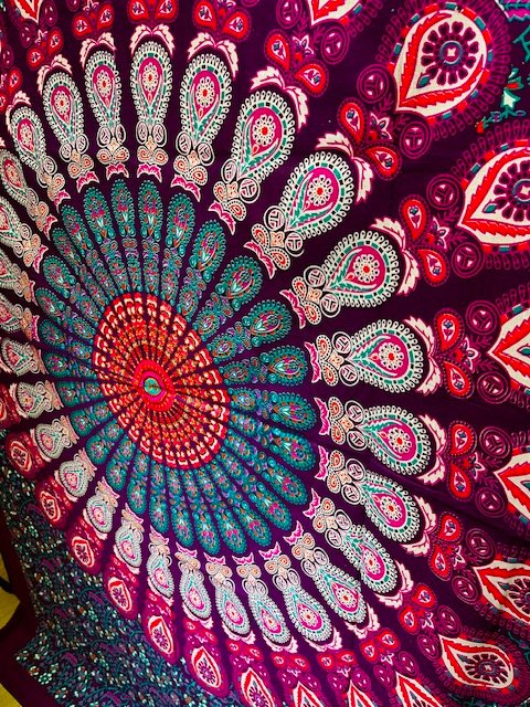 Tenture Mandala multicoleur TENMANDLMAUV01 – Image 3