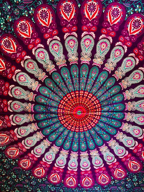 Tenture Mandala multicoleur TENMANDLMAUV01 – Image 5