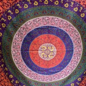 Tenture Mandala multicoleur TENMANFLRL01