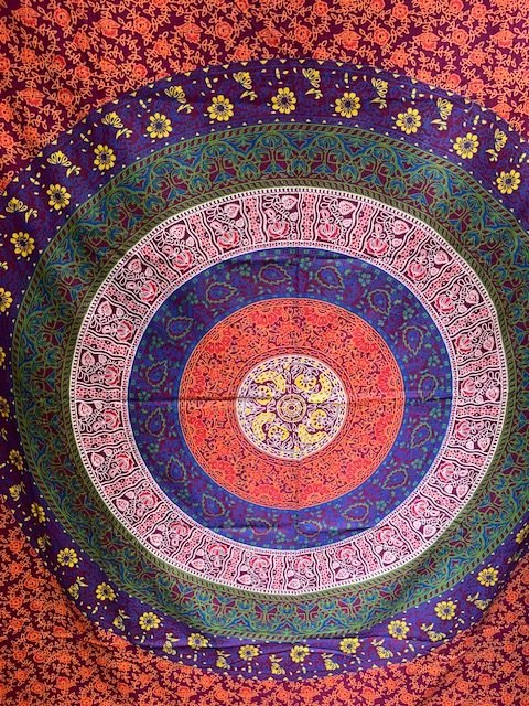Tenture Mandala multicoleur TENMANFLRL01
