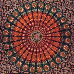 Tenture Mandala multicoleur TENMANDLBLERG01